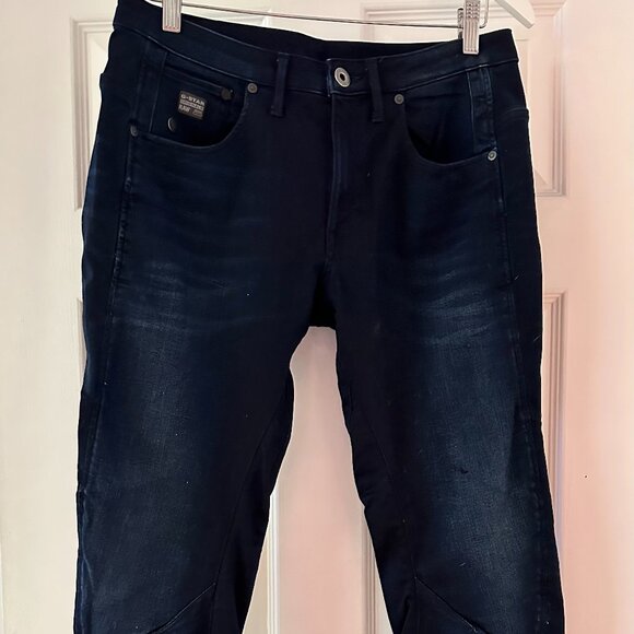GStar Raw Arc 3D Kate Tapered Dark Wash Size 28 - Picture 1 of 4